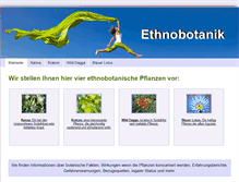Tablet Screenshot of ethnobotanik.net